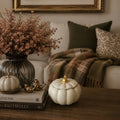 Elegant Pumpkin — Vela Aromática en Recipiente de Yeso