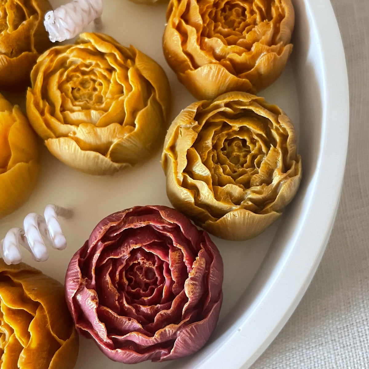 Otoño — Vela Aromática en Recipiente de Yeso