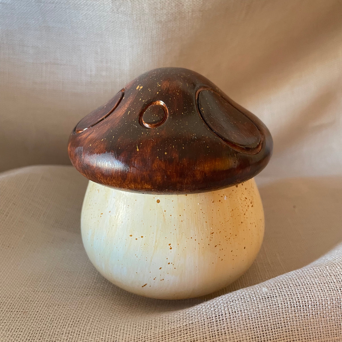 Vela Seta Otoñal — Vela Aromática en Recipiente de Yeso