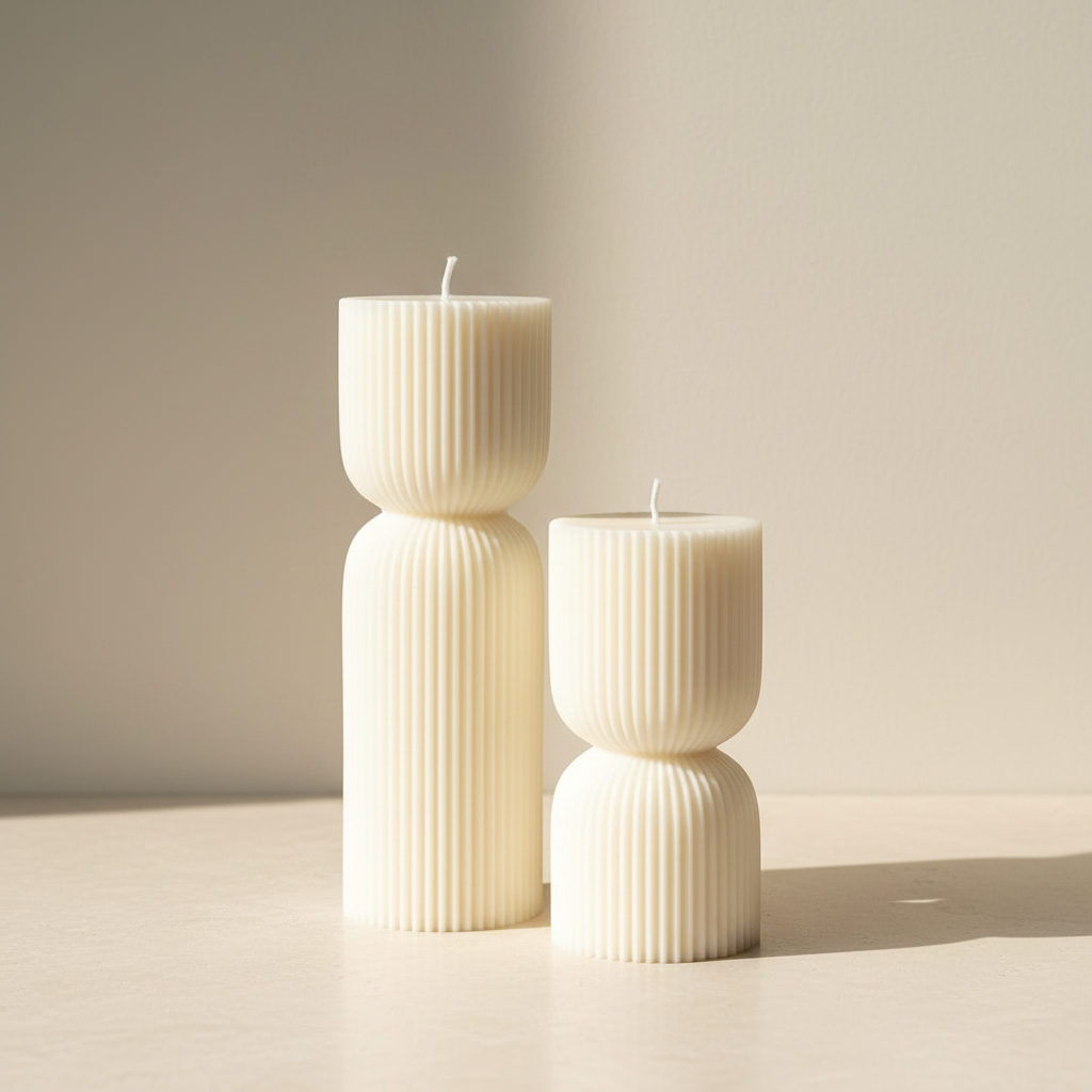 Serena — Pack de Dos Velas Decorativas