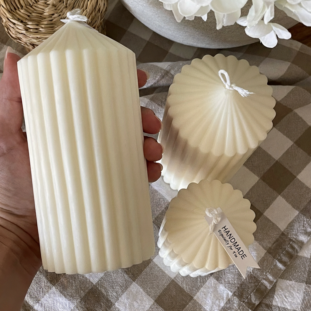 Ártica — Pack de Dos Velas Decorativas