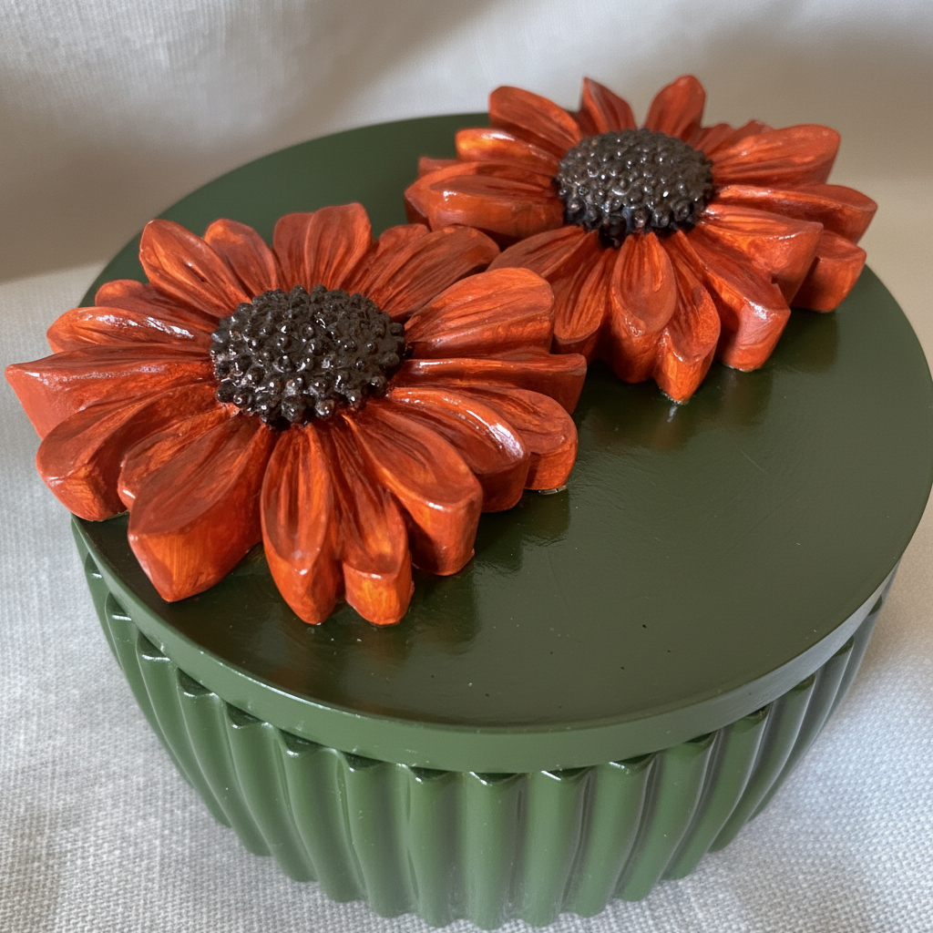 Flores de Ocaso — Vela Aromática en Recipiente de Yeso
