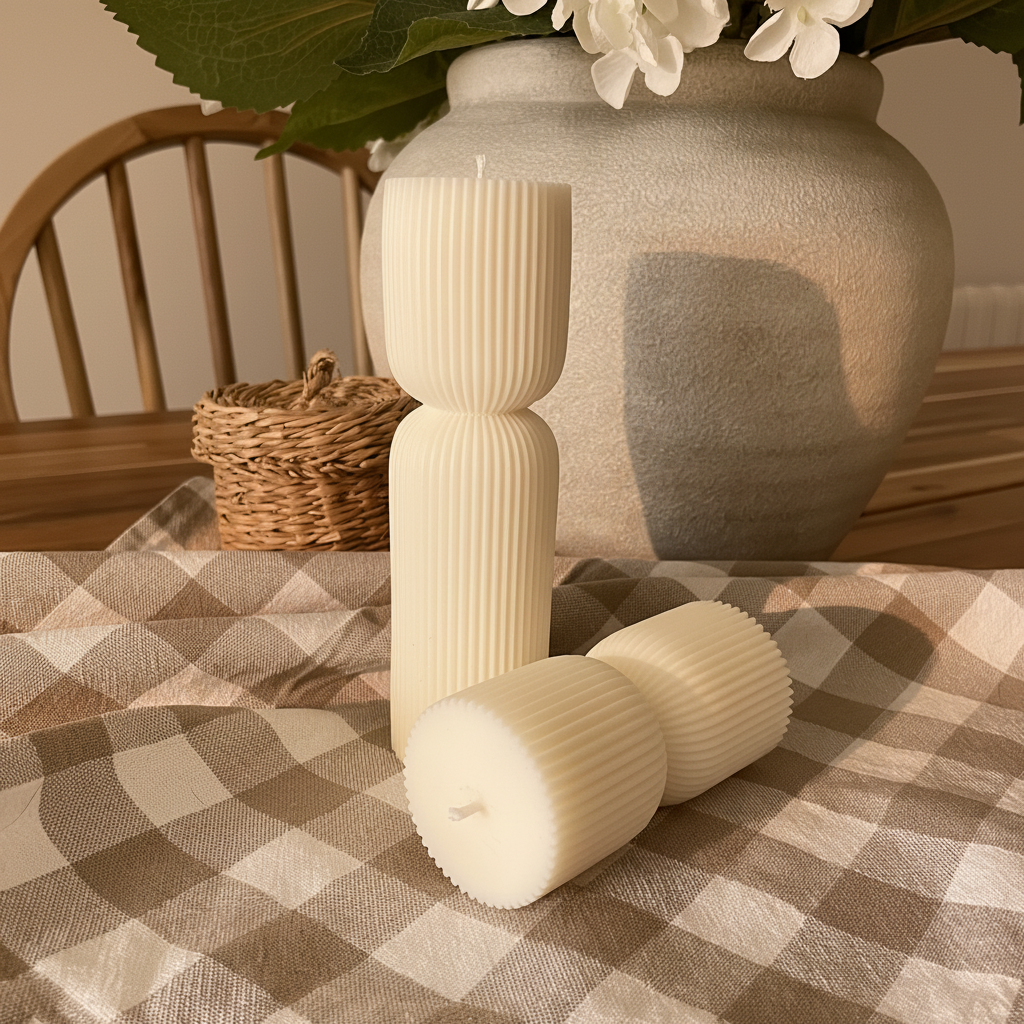 Serena — Pack de Dos Velas Decorativas