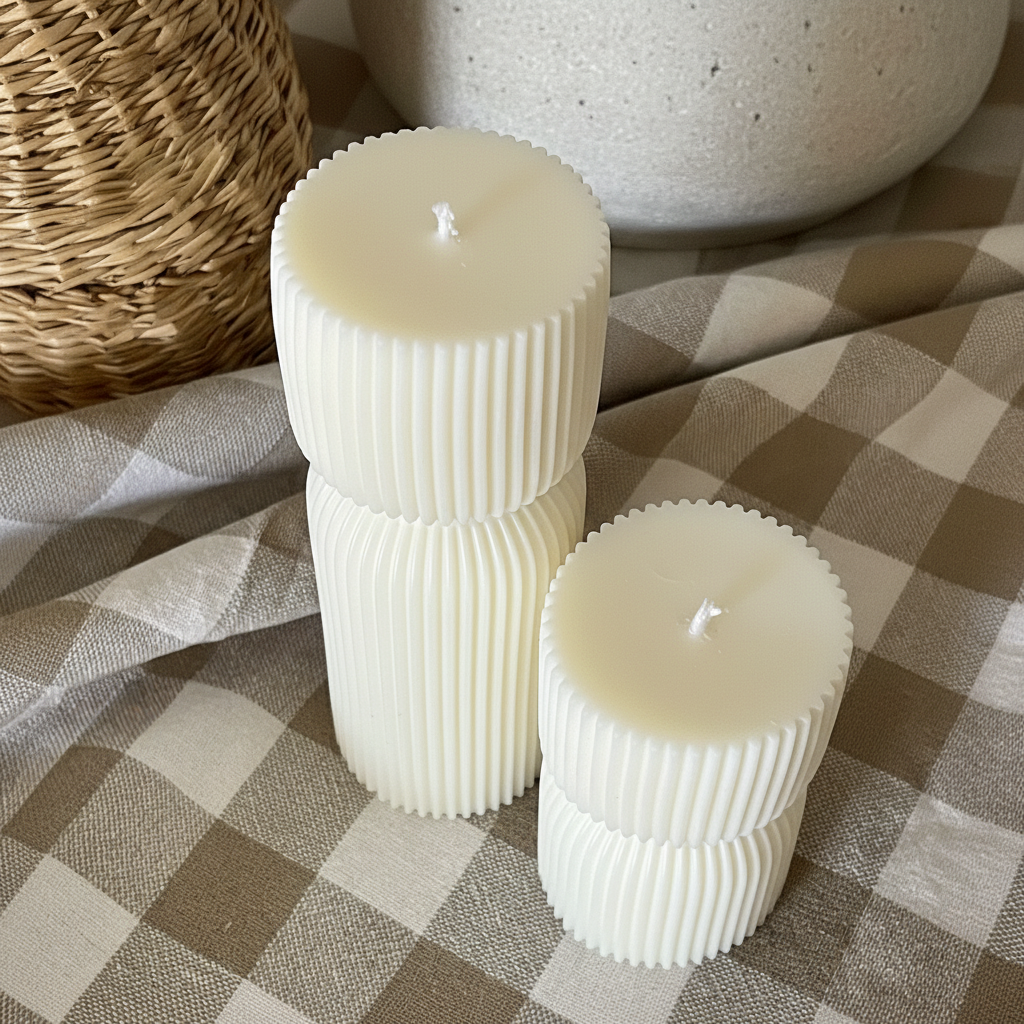 Serena — Pack de Dos Velas Decorativas